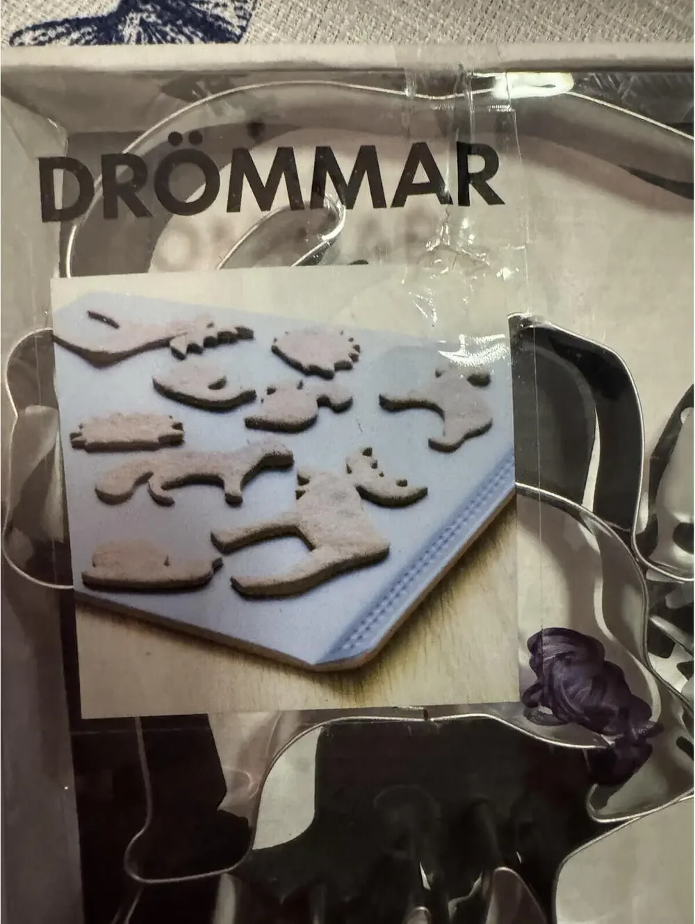 NEW Ikea Drommar Set of 6 Wild Animal Cookie Cutters Boxed Metal